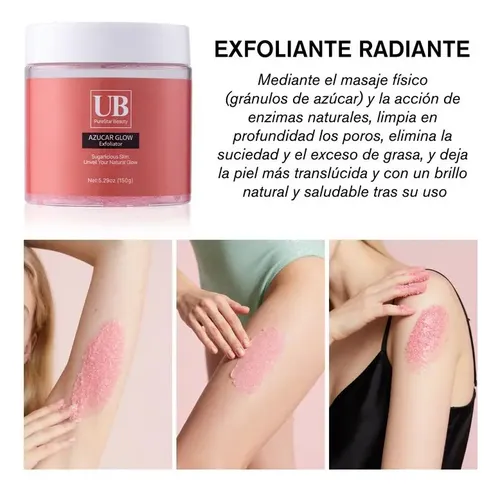 Exfoliante Corporal E Hidratante De Fresa, Versión Mejorada