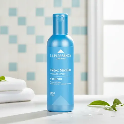 Shampoo Pelo Graso Keratina Sin Parabenos 300ml La Puissânce