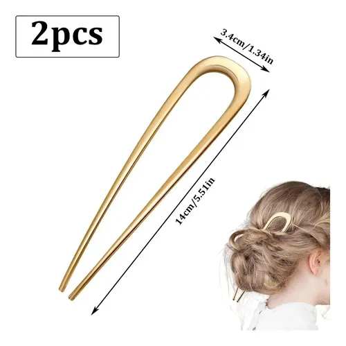 U-shaped Nails, 2 Pieces, Large Size, French T Style