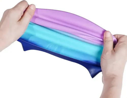Paquete De 6 Gorros De Natación De Silicona Para Niños