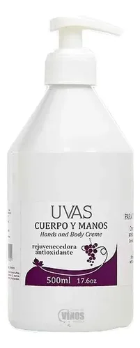 Crema Cuerpo Y Manos 500ml-linea Uvas-