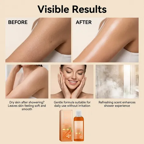 Gel De Baño Iluminador De Zanahoria Con Jabón Líquido, 100 M
