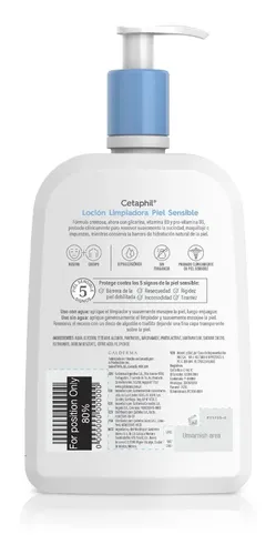 Cetaphil Loción Limpiadora Para Piel Sensible 473ml Sensible Día/noche