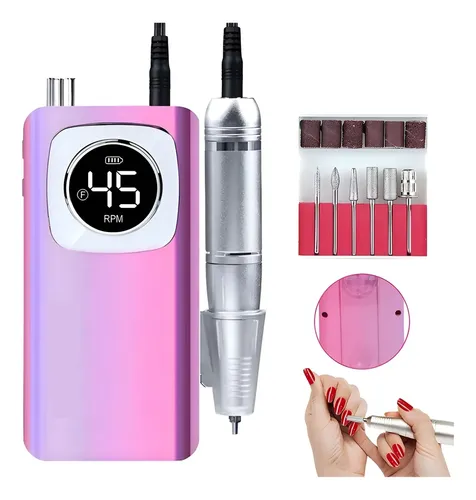Lima De Uñas Portátil De Alta Potencia Y Máquina Pulidora.