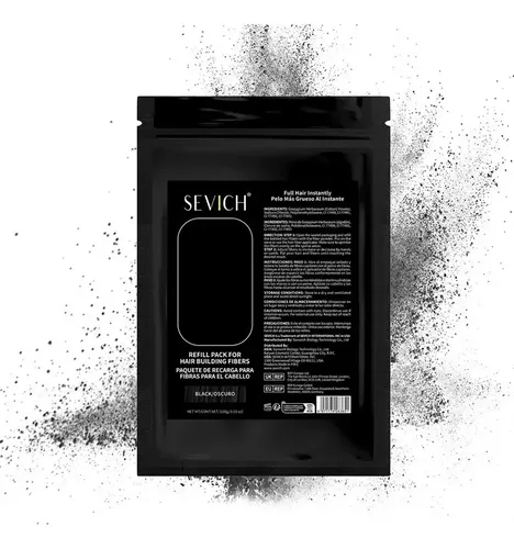 Recarga 50g Fibras Capilares Sevich Color Negro