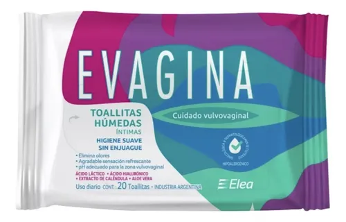 Toallitas Humedas Intimas Evagina20u