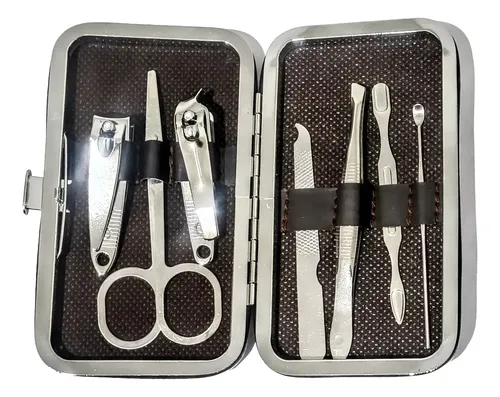 Set Manicura Pedicura Uñas 7 Piezas Con Estuche