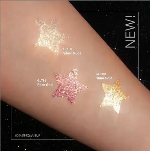 Idraet Glitter Eyeliner Delineador Peel-off Larga Duración