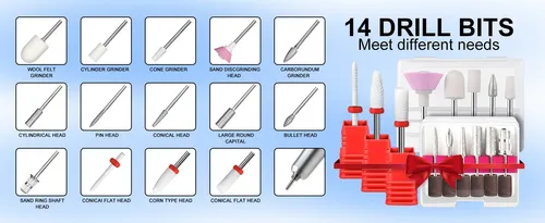Lima Uñas Sg711 45000rpm Recargable Portátil Quitar Uñas