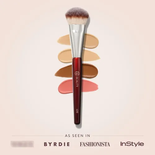 Cepillo Facial Bk Beauty 109 Mini Base Contorneada Maquillaj