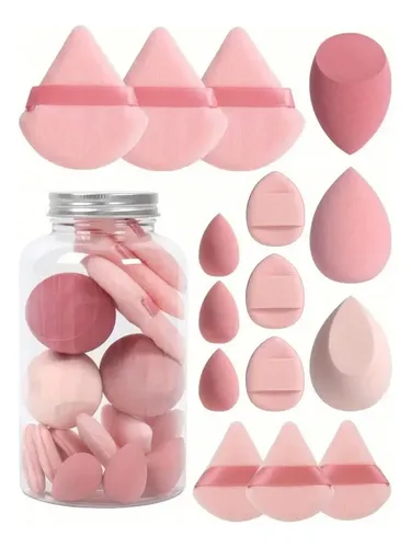 Cc 30 Pcs Esponja Maquillaje En Polvo Beauty Blender Con .