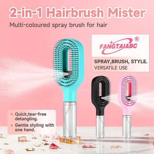 Mister Hair Brush – Cepillo Pulverizador De Niebla Y Polvo