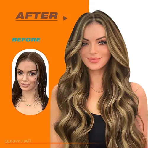Extensiones De Cabello Con Cinta Sunny Hair 18 In Remy Para