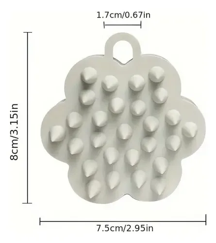 4/ Cepillo De Silicona Para Lavar El Cabello, Masajeador **
