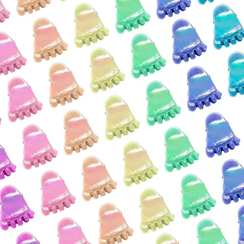 Mini Hebillas de Pelo Iko Shop con Piecitos de Colores – Pack de 100