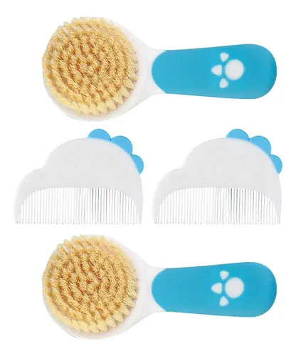 Set De 2 Cepillos Y Peines Para Bebé Cabello Suave