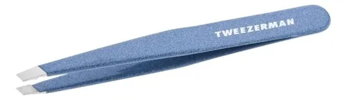 Pinza Inclinada De Acero Inoxidable Para Cejas, Color Azul C