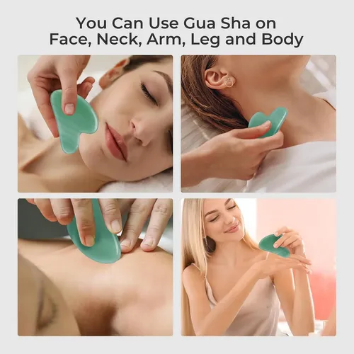 Piedra Gua Sha Natural Para Masaje Facial Y Corporal
