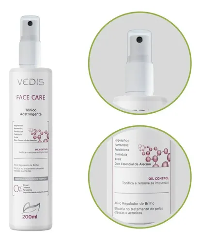 Face Care Vedis Loción Tónica Astringente Facial 200ml