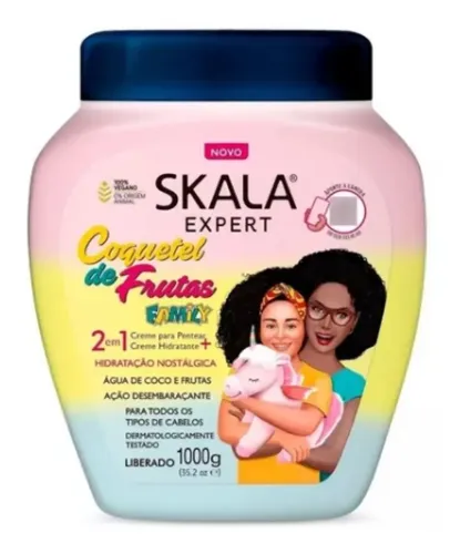 Máscara Capilar Skala Coquetel de Frutas para Hidratación Profunda 1 kg