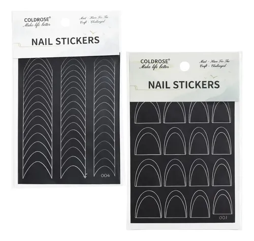 Stickers Para Uñas Francesitas Formas Deco Nail Cherimoya