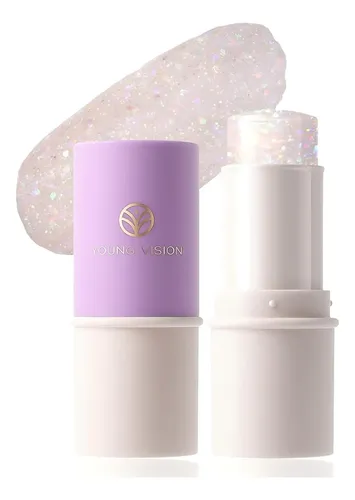 Young Vision Barra De Glitter Plateado 0.23 Oz Maquillaje