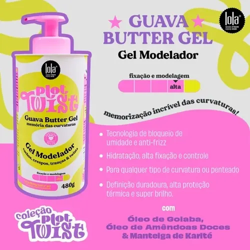Gel Modelador Lola Cosmetics Plot Twist 480 G