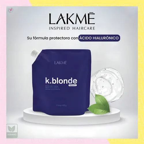 Polvo Decolorante Con Ácido Hialurónico Lakmé K.blonde 500gr Tono 8 tonos
