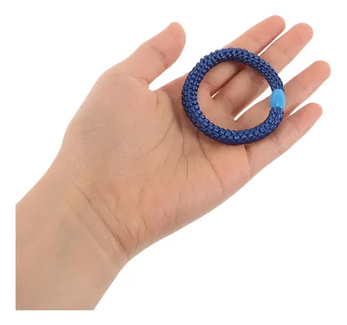 Gomas Elásticas Pelo De Colores 10 Unidades Tejido Grueso Y