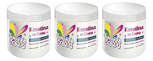 Mary Bosques Keratina En Crema Pote 200g X 3