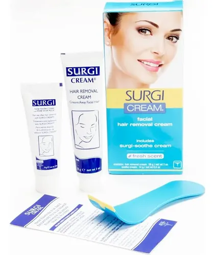 Crema Depilatoria Facial Surgi Wax 3 Tubos 28g Aloe Vera