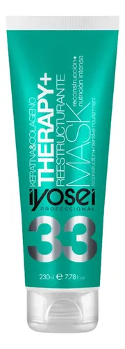 3 Máscara Reestructurante Keratina-colágeno X 230ml Iyosei