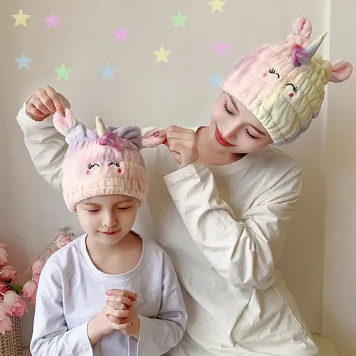 Gorro Seca Pelo Infantil Toalla Microfibra Absorbente Xhj
