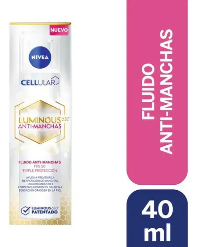 Fluido Nivea Luminous Antimanchas Cellular Fps50 40ml