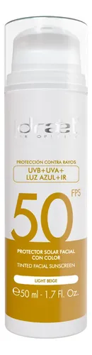 Protector Solar Facial C/color Light Beige 50fps Idraet 50ml