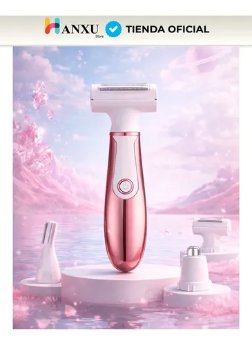Depiladora 4 En 1 Usb Mujer Afeita Cuerpo, Rostro, Axilas