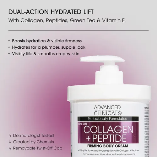 /crema Corporal E Facial Advanced Clinicals Colágeno 2x473ml