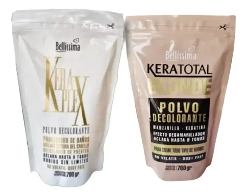 Polvos Decolorante Keraplex X2 No Volatil Bellísima 9 Tonos