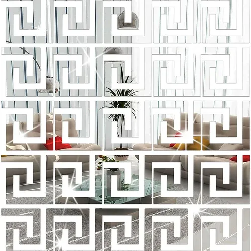10 Pegatinas De Pared En Plata/dorado/negro Para Armarios