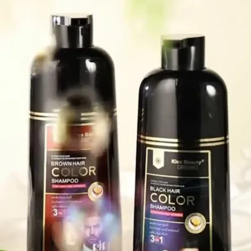 Shampoo Color 3 En 1 Kiss Beauty | Marrón 420 Ml