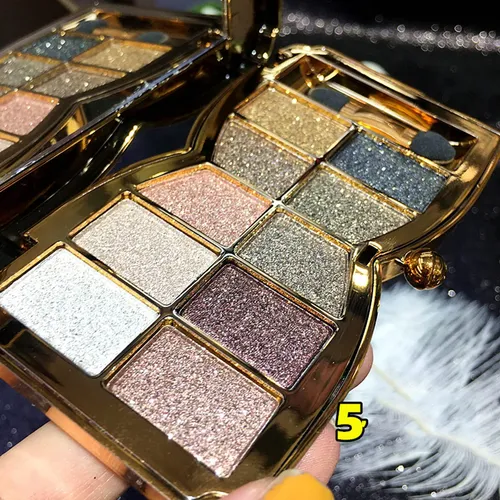 Bernecy Paleta Sombras Glitter 10 Colores Dorado