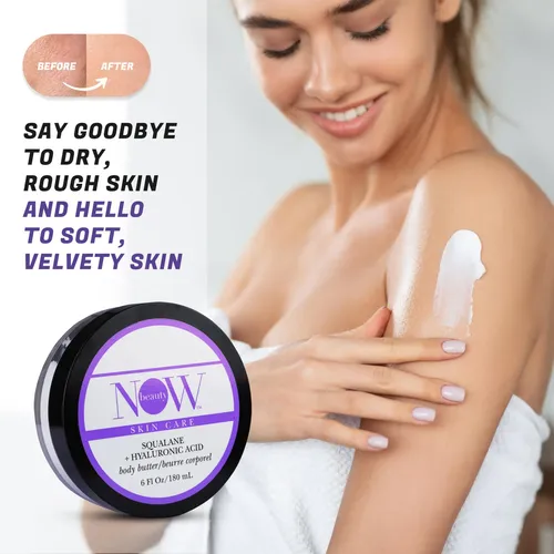 Body Butter Now Beauty Squalane Con Ácido Hialurónico 180 Ml