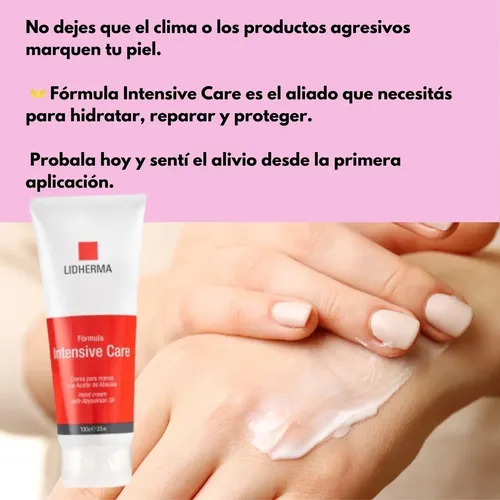 Crema De Manos Lidherma Intensive Care Reparadora Piel Seca
