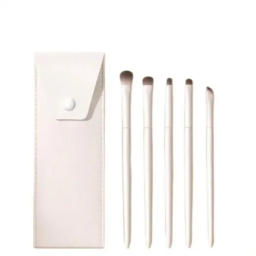Kit 5 Brochas Para Ojos Rubor Contorno Y Delineado