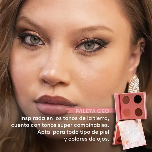 Paleta De Sombras Ojos Geo Mazz Make Up – Cuarteto Color