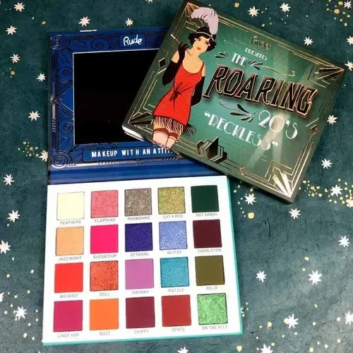 Paleta de Sombras 20 Colores Rude Cosmetics Roaring 20s Reckless Vegano