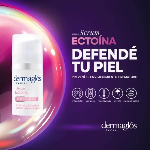 Facial Serum Ectoína Dermaglós Protege Y Calma 30ml