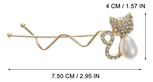 5 Broches Para El Pelo Con Perlas A La Moda Para Mujer