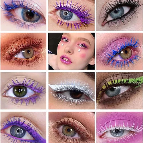 Hjp Juego De Rímel De Colores De 12 Colores, Mascara De Colo