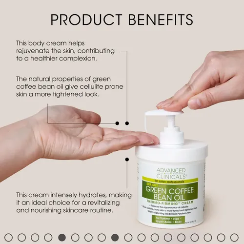 Crema Corporal Advanced Clinicals Green Coffee Bean 480ml